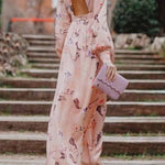 Temperament commuting loose chest wrap dress
