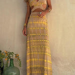 Eleanor Tie-dye Print Cutout Design Slit Stretch Dress