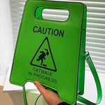 Original Stylish Letter Print PU Shoulder Bag