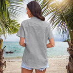 Short Sleeve Blouses Lightweight Loose Top - Zeagoo (Us Only)