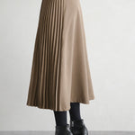 Graceful A-Line Pleated Skirt