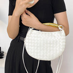 Geometric Shiny Woven Crossbody Bags Handbags