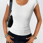 Zeagoo Womens Tank Tops Ribbed Knit Crew Neck Shirts