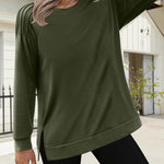 Zeagoo Womens Crewneck Sweatshirt Long Sleeve Tunic Tops