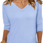 Zeagoo Womens 3/4 Length Sleeve Tunic Tops