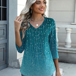 Zeagoo Womens 3/4 Length Sleeve Tunic Tops