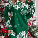 Bodycon Long Sleeves Contrast Color Printed Split-Joint One-Shoulder Midi Dresses