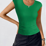 Zeagoo Womens Tank Tops Ribbed Knit Crew Neck Shirts