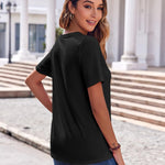 Zeagoo Womens Casual Short Sleeve V Neck Shirts
