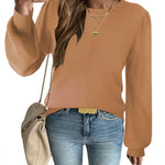 Zeagoo Womens Sweaters Fall Long Sleeve Shirts Ribbed Knit Outfits