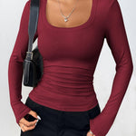 Zeagoo Women's Long Sleeve Pullover Elegant Basic Shirt (DE Only)