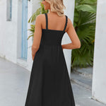 Zeagoo Womens Elastic Sleeveless Cami A Line V Neck Sundress