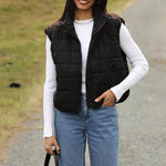 Zeagoo Womens Puffer Vest Ladies Sleeveless Zip Up Outerwear