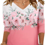 Zeagoo Womens 3/4 Length Sleeve Tunic Tops