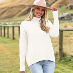 Zeagoo Women's Turtleneck Sweater Fall Winter Chunky Knitted Pullover