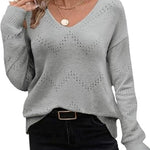 Zeagoo Women's Knitted Jumper Elegant Pullover (DE Only)