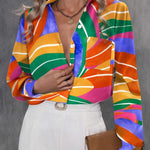 Zeagoo Womens Button Down Shirt Long Sleeve Blouse Business Work Tops Dressy Casual Floral Printed Outfits with Pocket