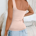 Zeagoo Women's Square Neck Double Lined Tank Tops