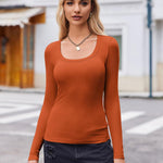 Zeagoo Women's Long Sleeve Scoop Neck Shirts