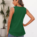 Zeagoo Women's Tank Tops Crew Neck Sleeveless Floral Tops
