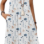 Zeagoo Women's Summer Dress Sleeveless Beach Dress (DE Only)