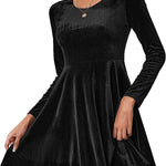 Zeagoo Women's Velvet Dress Elegant Evening Dress
