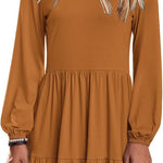 Zeagoo Women's Long-Sleeve V-Neck Winter Dress (DE Only)