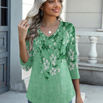 Zeagoo Womens 3/4 Length Sleeve Tunic Tops