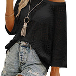 Zeagoo Womens Summer Outfits Crochet Hollow Out Tops