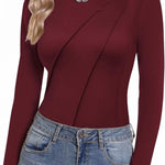 Zeagoo Women's Long Sleeve Shirt Turtleneck Shirt (DE Only)