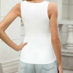 Zeagoo Womens Ribbed Tank Tops V Neck Slim Fit Knit Shirts