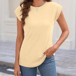 Zeagoo Womens 3 Pack Crewneck Cap Sleeve Tank Tops