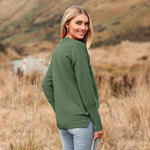 Zeagoo Women's Long Sleeve Sweater Casual Ribbed Knit Pullover