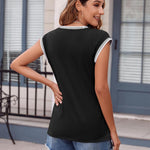 Zeagoo Women's Summer Tops Cap Sleeve Casual Shirts
