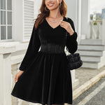 Zeagoo Women's Velvet Dress, Elegant Ball Dresses
