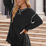 Zeagoo Women's Oversized Sweatshirts Hoodies Side Zipper Pullover