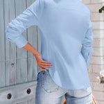 Zeagoo Womens Button Down Shirts Long Sleeve V Neck Tops