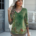Zeagoo Womens 3/4 Length Sleeve Tunic Tops