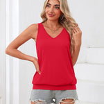 Zeagoo Womens Summer Tank Tops V Neck Sleeveless Tops