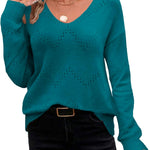 Zeagoo Women's Knitted Jumper Elegant Pullover (DE Only)