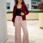Zeagoo Women's Knit Cardigan Long Sleeve Open Front Cropped Jackets