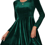 Zeagoo Women's Velvet Dress Elegant Evening Dress