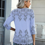 Zeagoo Womens 3/4 Length Sleeve Tunic Tops