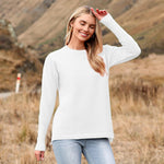 Zeagoo Women's Long Sleeve Sweater Casual Ribbed Knit Pullover