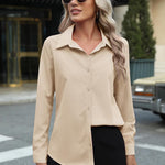 Zeagoo Womens Button Down Shirt Long Sleeve Classic-Fit Shirts