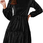 Zeagoo Women's Velvet Dress Elegant Evening Dress
