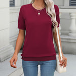 Zeagoo Womens Summer Short Sleeve Tops Pullover Sweaters