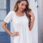 Zeagoo Womens Summer Tops Casual Puff Short Sleeve T Shirts