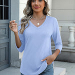 Zeagoo Womens 3/4 Length Sleeve Tunic Tops