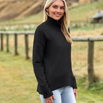 Zeagoo Women's Turtleneck Sweater Fall Winter Chunky Knitted Pullover